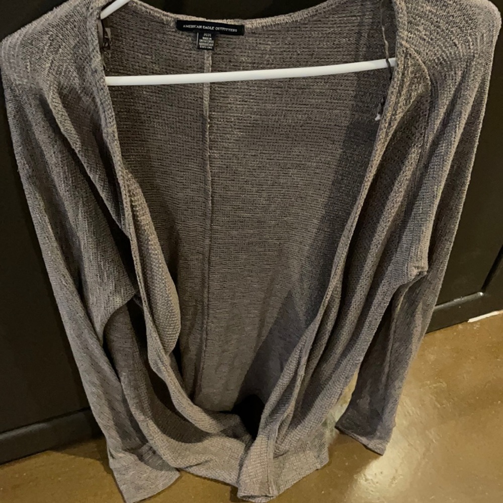 Gray cardigan from American Eagle, Size Medium